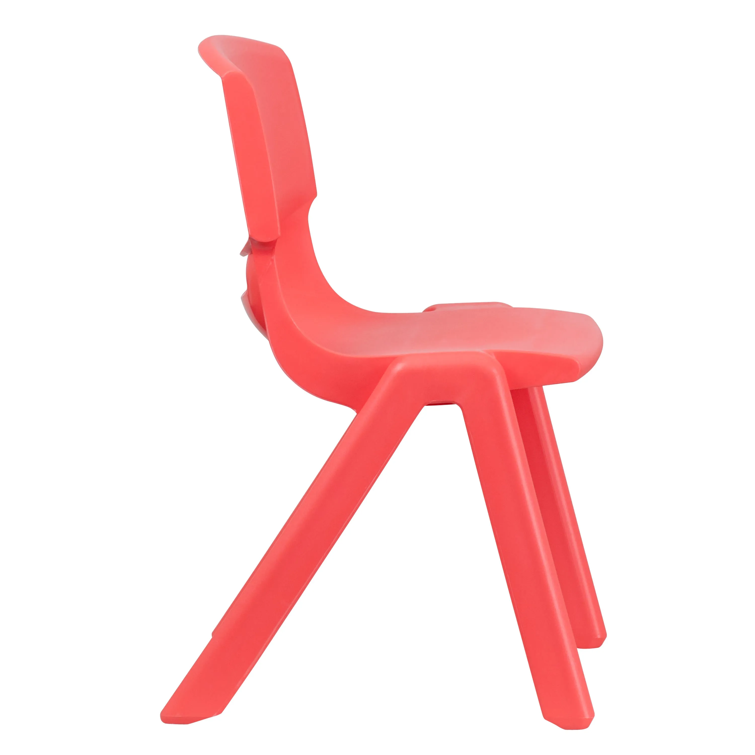 4 Pack Plastic Stackable School Chair with 15.5'' Seat Height