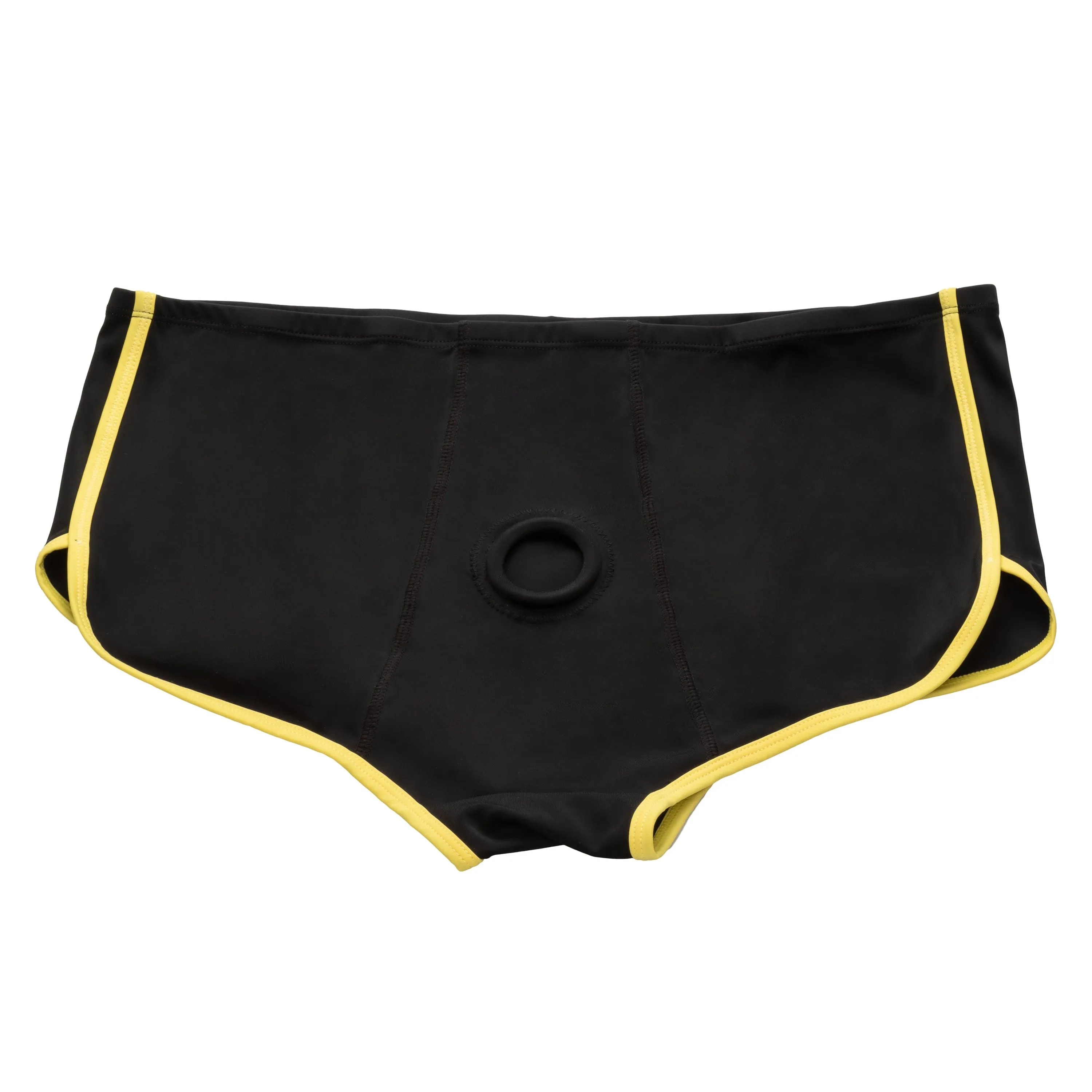 California Exotics - Boundless Black and Yellow Brief Strap On Harness