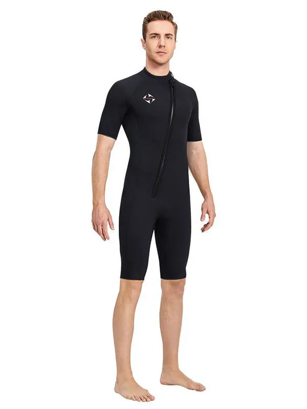Male One Piece Short Sleeves Wetsuit / Men's Water Sportswear - SF0833