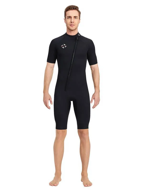 Male One Piece Short Sleeves Wetsuit / Men's Water Sportswear - SF0833
