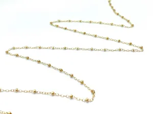Satellite Chain, 14k Gold Filled, Sterling Silver, Sku#SM1257