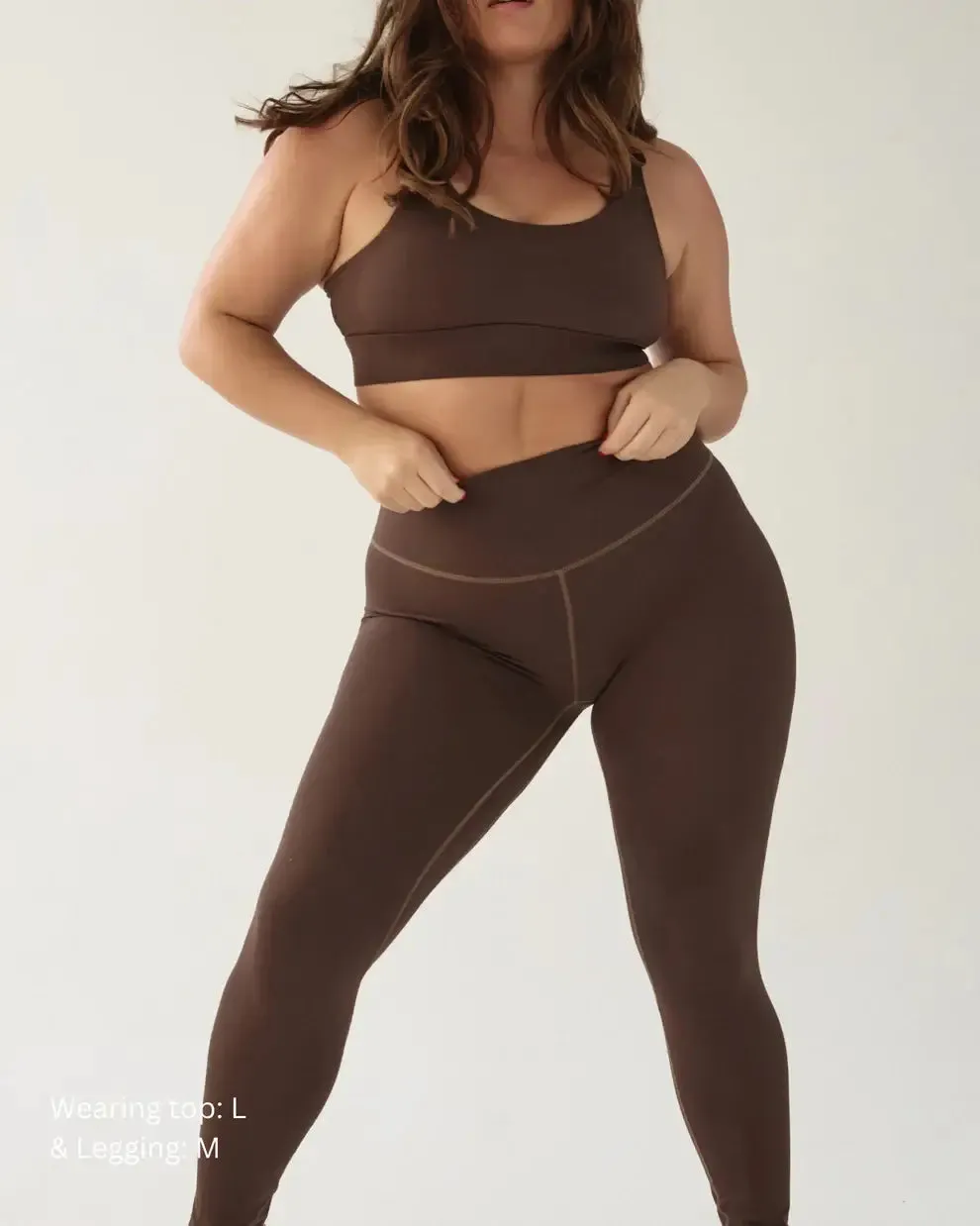 Sculpt high waisted legging - Coffee bean